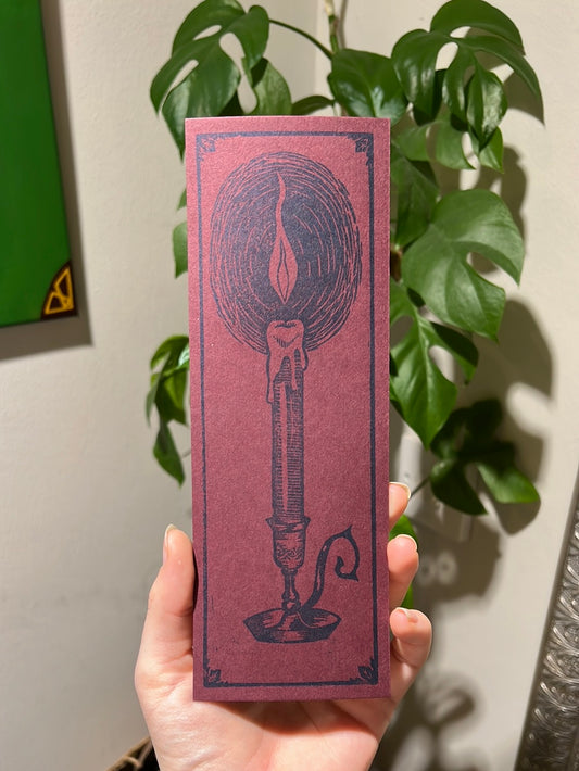 Purple Candle Bookmark